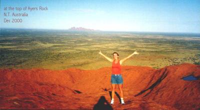on top of Ayers Rock