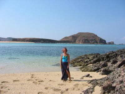 on the beach in Kuta Lombok Indonesia