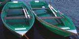 Green rowingboats