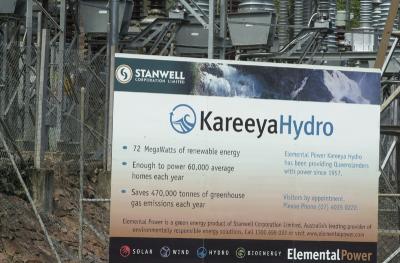 Kareeya Hydro Sign