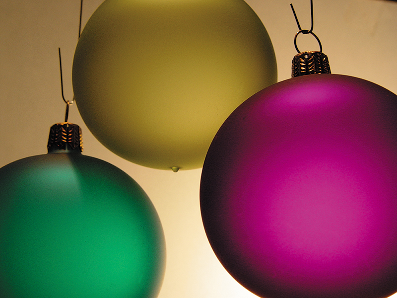 Backlit ornaments