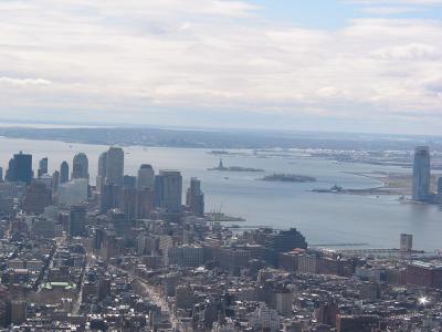 Statue of Liberty  from Empire State Buildling
