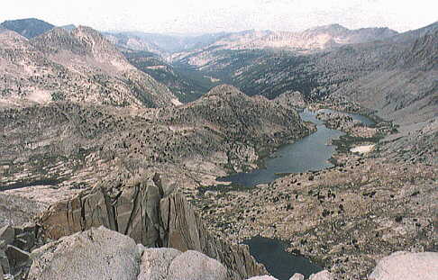 View down Evolution Valley