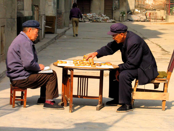 A game of checkers