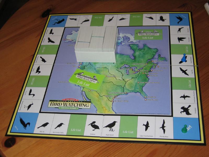 Jim bought us a birding game to play