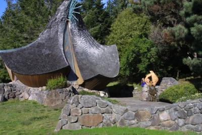 The outside of our hobbit house