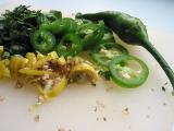 Cooking with home grown chillis