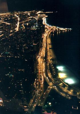Chicago - Lake Shore Drive from the John Hancock Observatory