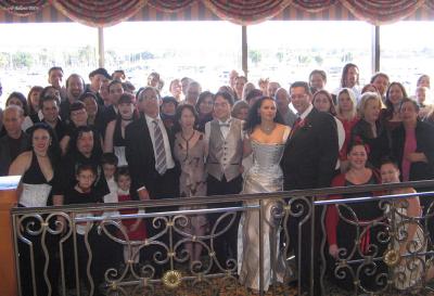group shot of Gregg & Danae's Wedding