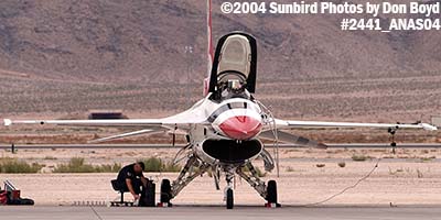 USAF Thunderbird #2 at the 2004 Aviation Nation Air Show stock photo #2441