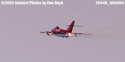 Lyle T. Shelton's Red Bull MiG-17F at the 2004 Aviation Nation Air Show stock photo #2446