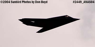 USAF F-117A Nighthawk at the 2004 Aviation Nation Air Show stock photo #2449