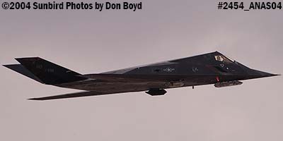 USAF F-117A Nighthawk at the 2004 Aviation Nation Air Show stock photo #2454
