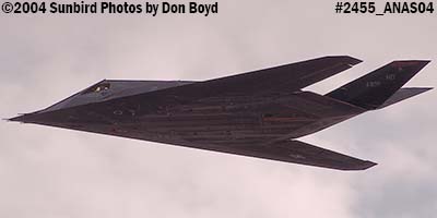 USAF F-117A Nighthawk at the 2004 Aviation Nation Air Show stock photo #2455