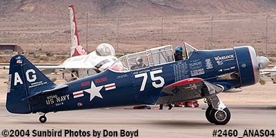 Alfred F. Goss's AT-6F N75AG at the 2004 Aviation Nation Air Show stock photo #2460