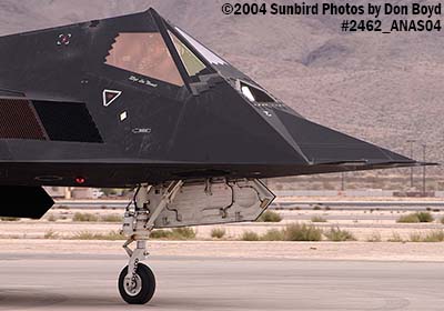 USAF F-117A Nighthawk at the 2004 Aviation Nation Air Show stock photo #2462