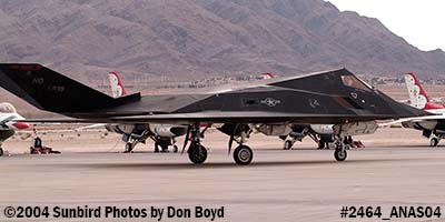 USAF F-117A Nighthawk at the 2004 Aviation Nation Air Show stock photo #2464