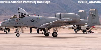 USAF A-10A Thunderbolt II #AF80-236 at the 2004 Aviation Nation Air Show stock photo #2493