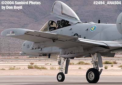 USAF A-10A Thunderbolt II #AF80-236 at the 2004 Aviation Nation Air Show stock photo #2494