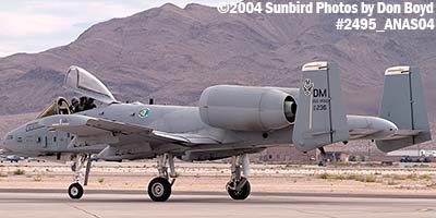 USAF A-10A Thunderbolt II #AF80-236 at the 2004 Aviation Nation Air Show stock photo #2495
