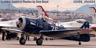 Alfred F. Goss's AT-6F N75AG at the 2004 Aviation Nation Air Show stock photo #2496