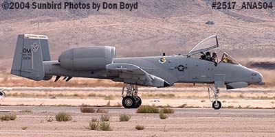USAF A-10A Thunderbolt II #AF80-236 at the 2004 Aviation Nation Air Show stock photo #2517