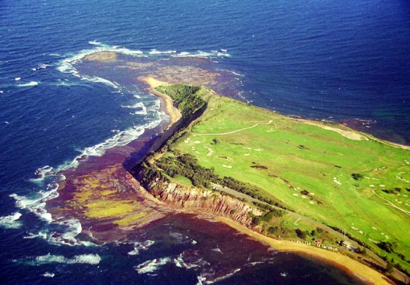 Long Reef golf course on the coast near north of Manly
