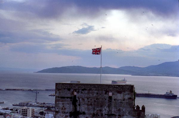 The British flag has been flying over Gibraltar since 1704