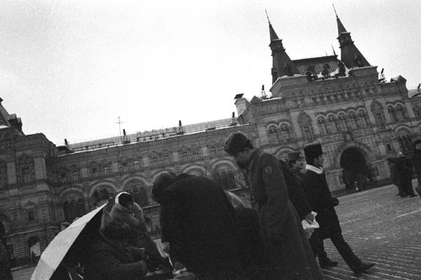 Perestroika in front of GUM on Red Square
