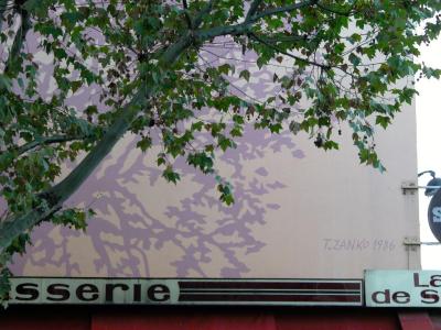 Tree and mural