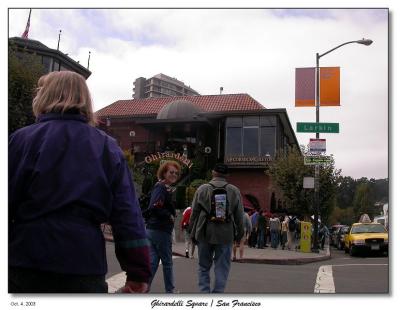 After lunch, ice cream and chocolate at Ghirardelli Square