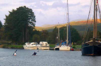 Canoes on Caledonian Canal
