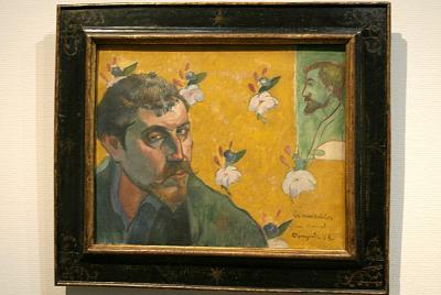Paul Gaugin - Self-Portrait with a portrait of Bernard Les Miserables - 1888