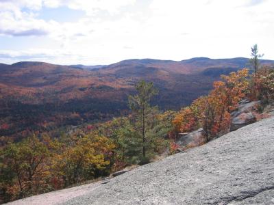 In the White Mtns-after hiking uphill 45 minutes, we're treated to wonderful views!