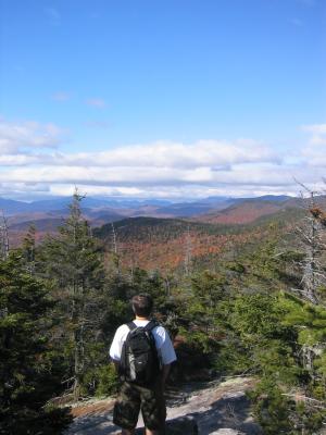 After our scramble up mounts Welsh and Dickey, a view of the White Mtns to the north