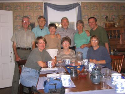 Our B&B friends after our last delicious breakfast-now we have more people to visit in England and Scotland!
