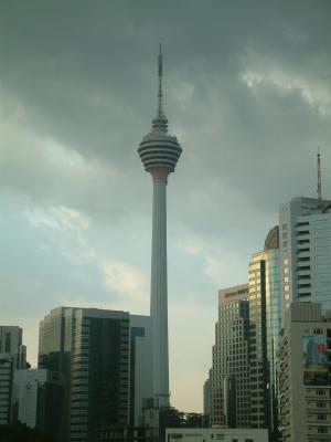 KL Tower, overcast.