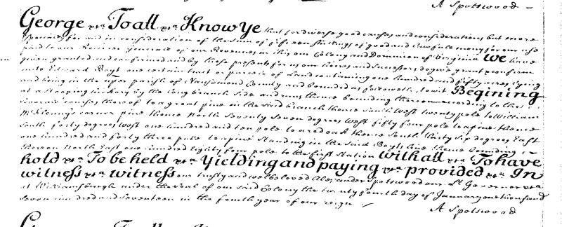 Edward Boyt Nansemond 1717