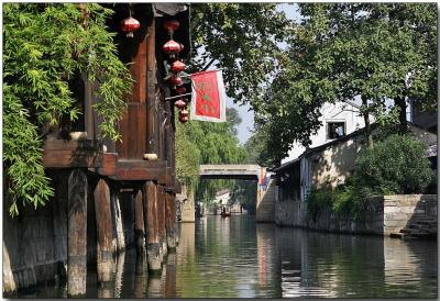 Tea house on a canal