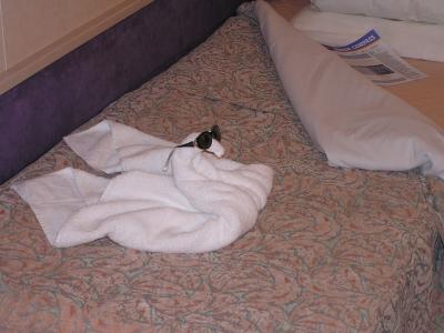 TowelSwan on bed.JPG