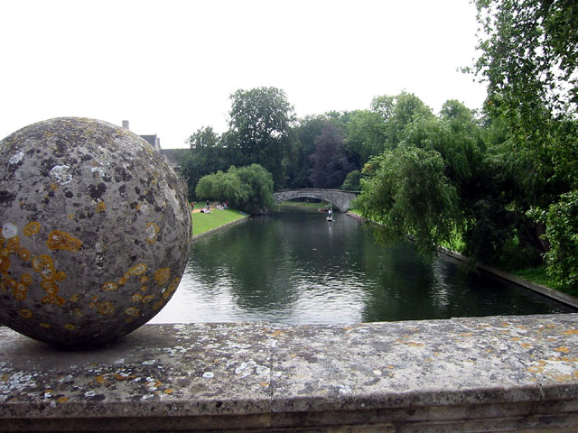 The bridge with its large spheres