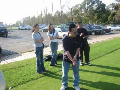 Paul putts for the challenge round