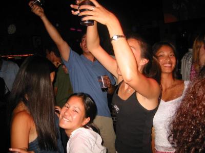 party up in here! ... and new girl in white shows up. forgot her name