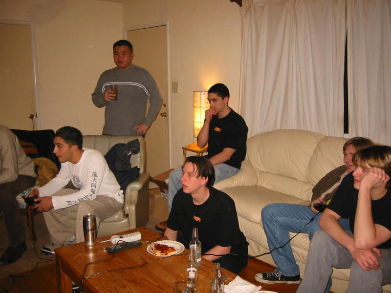 Random shot of everyone playing-watching Halo