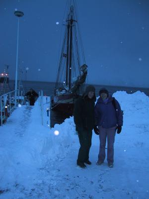 Mandy and Harrie in snow Ldingen