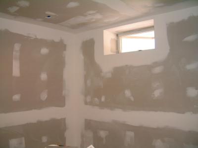 Room sanded...