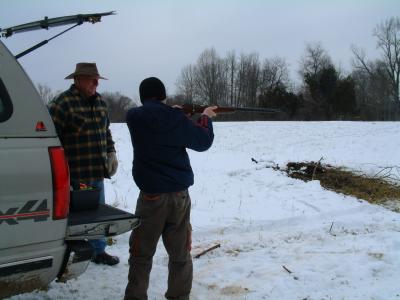 Brian shooting the .22