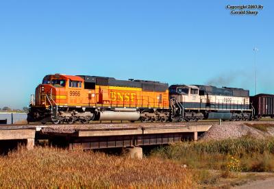 BNSF 9966 West At West Barr, CO