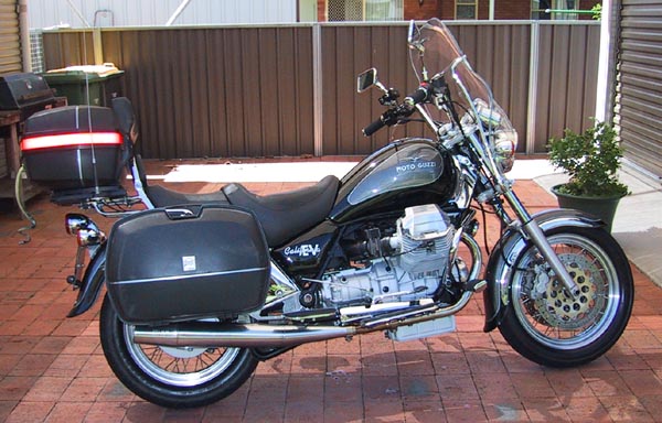 45 litre Givi panniers and top box on my EV.