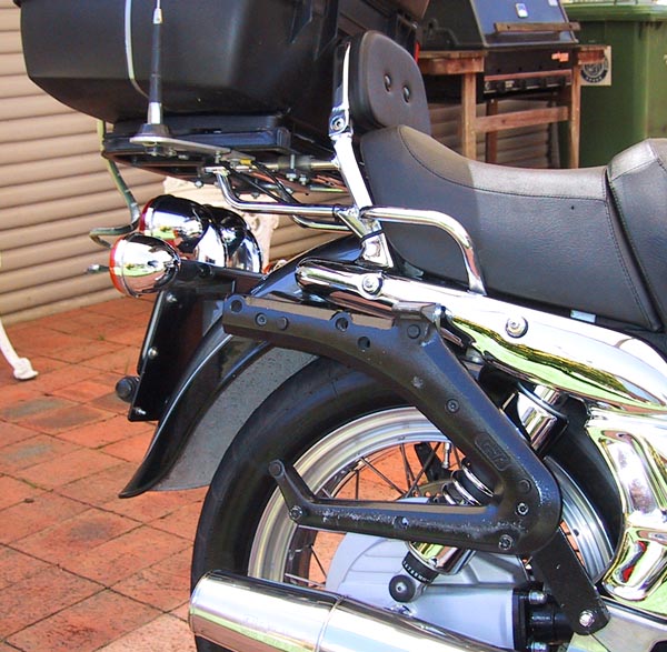 Givi pannier brackets on my EV.